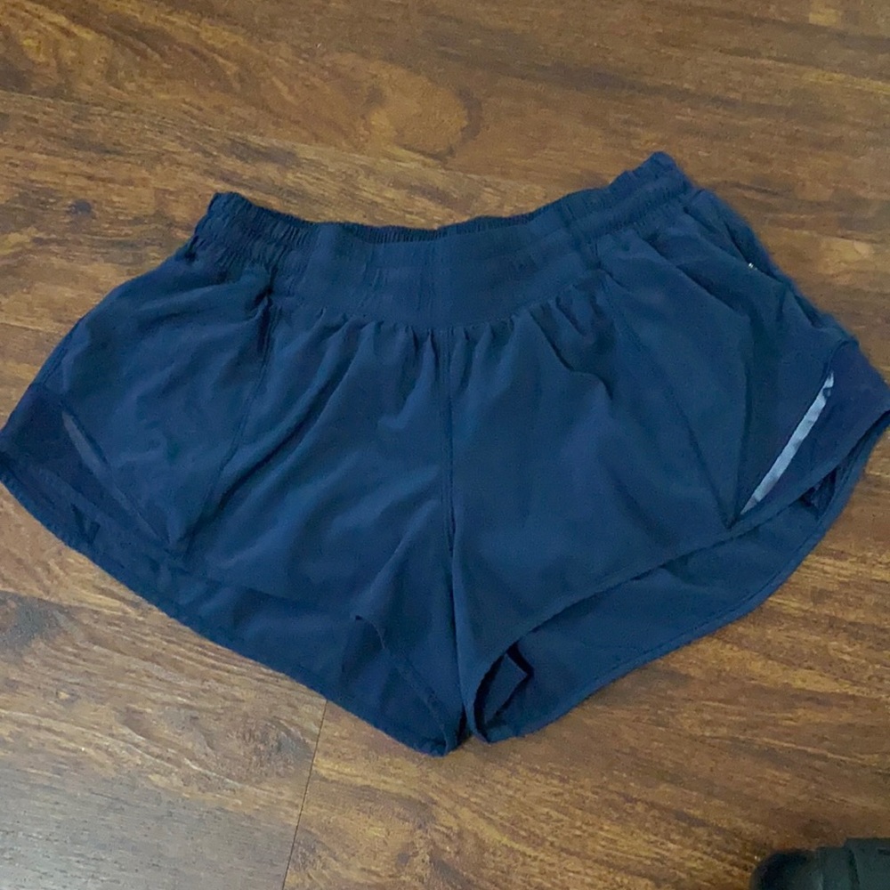 lululemon shorts: blue